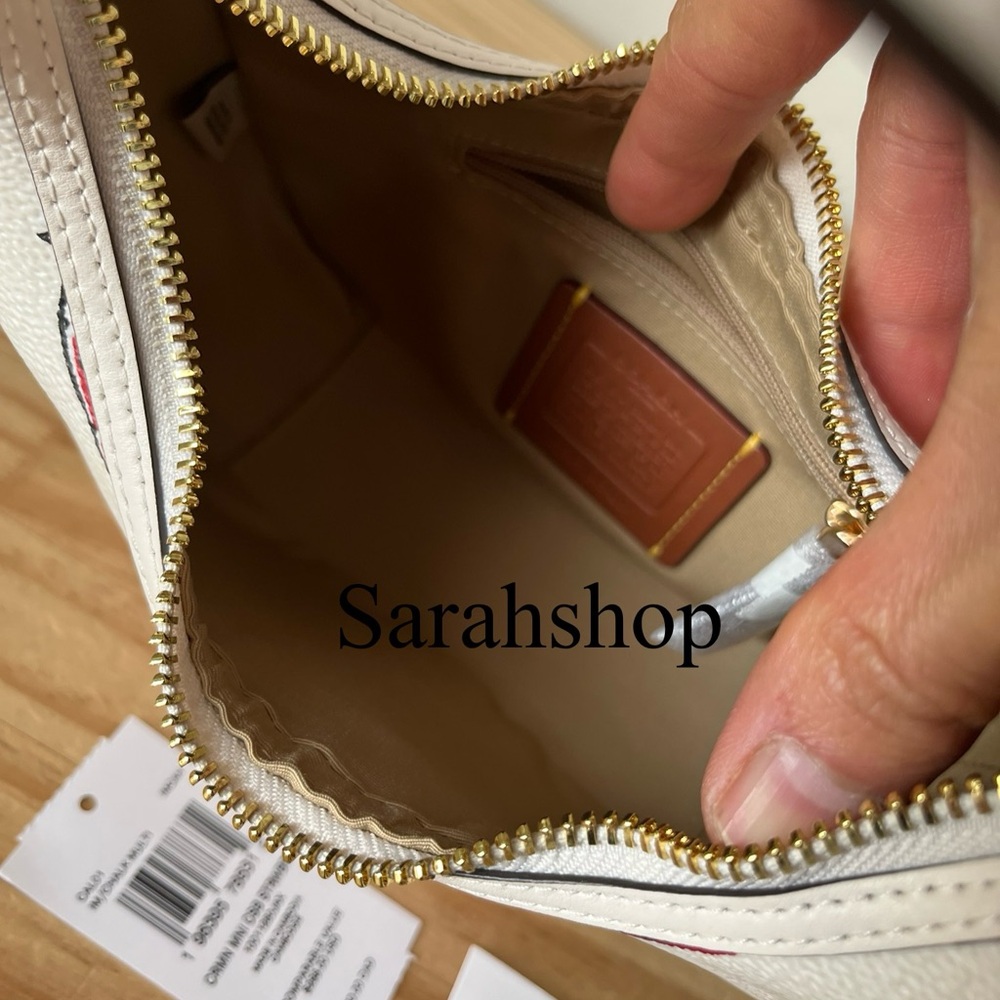 ✅Coach Carmen Mini Crossbody Bag With Strawberry Printed - Picture 11 of 14